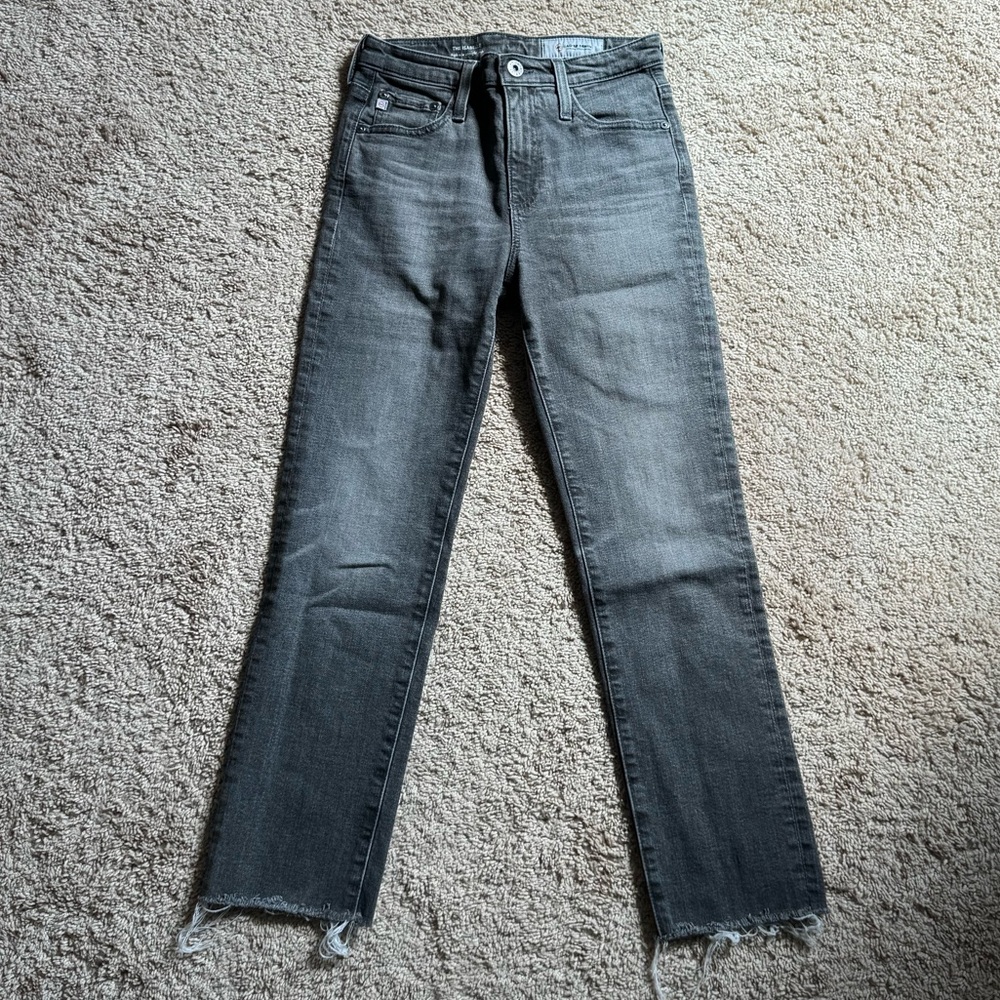 AG jeans Isabelle high rise straight crop